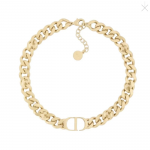 Dây Chuyền Nữ Dior Montaigne Choker Màu Vàng
