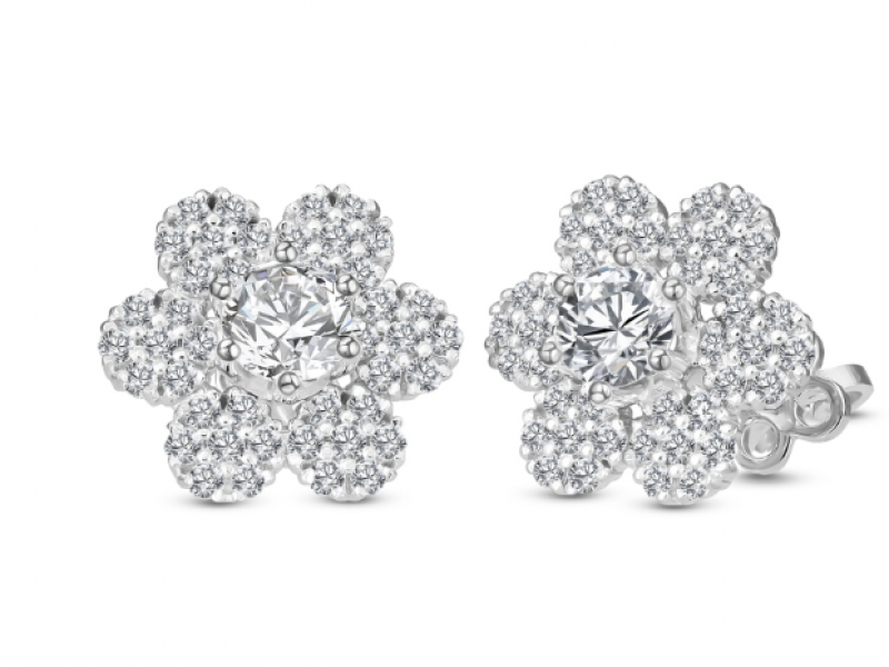 Bong tai kim cuong hoa mai A4957