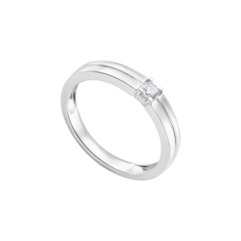 Nhan cuoi nam Vang trang 10K Đinh đa ECZ A359