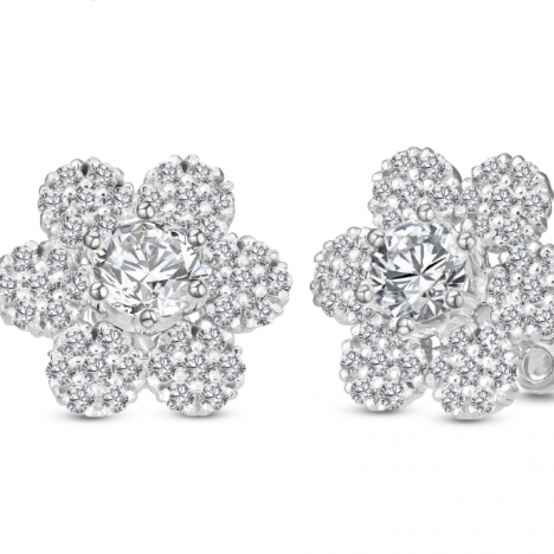 Bong tai kim cuong hoa mai A4957