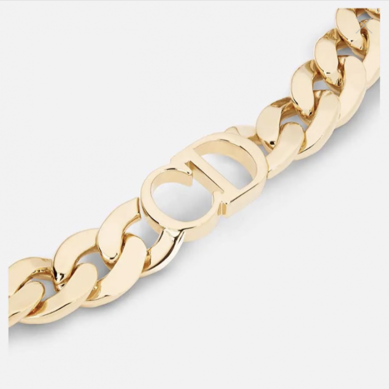 Dây Chuyền Nữ Dior Montaigne Choker Màu Vàng