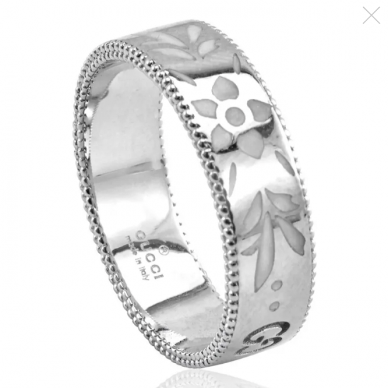 Nhẫn Gucci Icon Ring 18k White Gold Màu Trắng